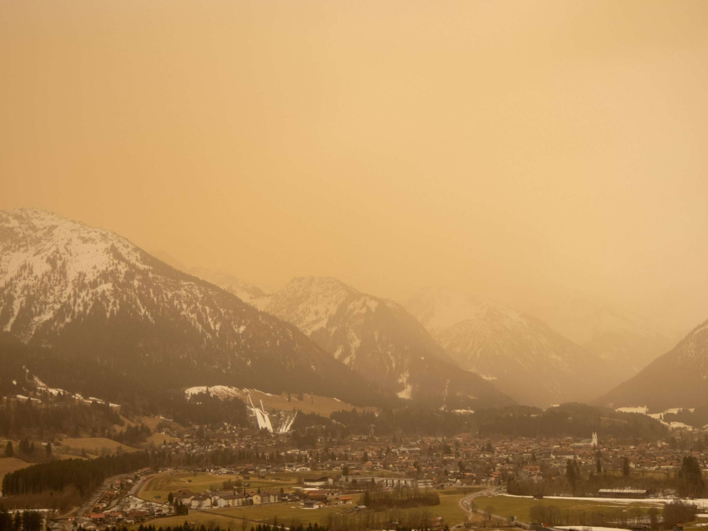 Saharastaub in den Alpen