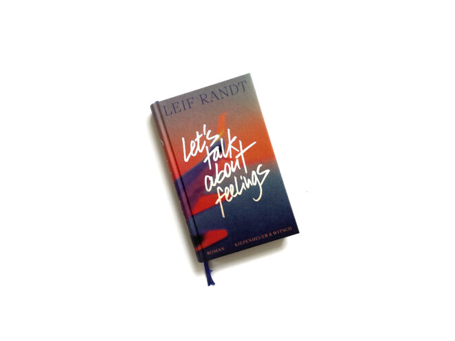 Leif Randt, Let‘s talk about feelings, Cover